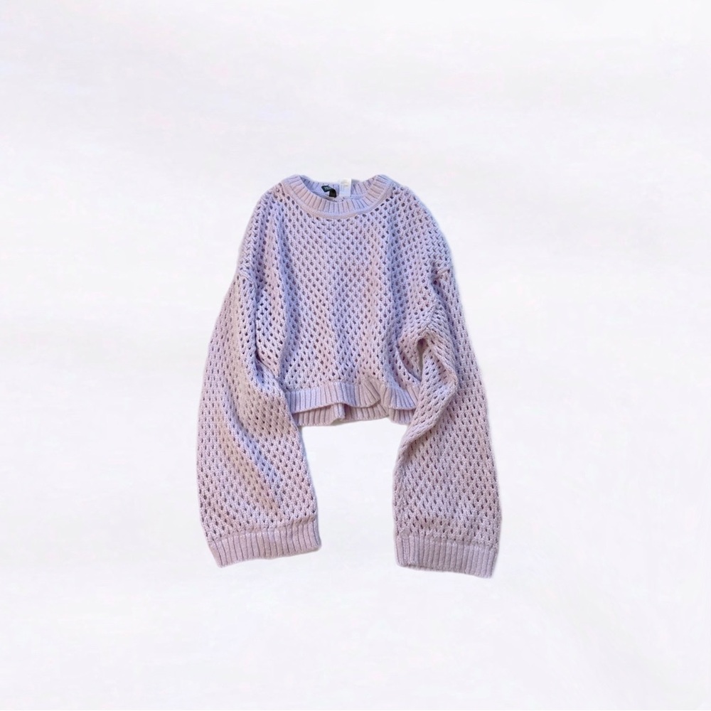 3 for $25 : divided h&m ⋆ open knit cropped sweater